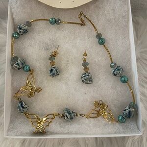 Carol Castro Ceramics Necklace & Earrings Set